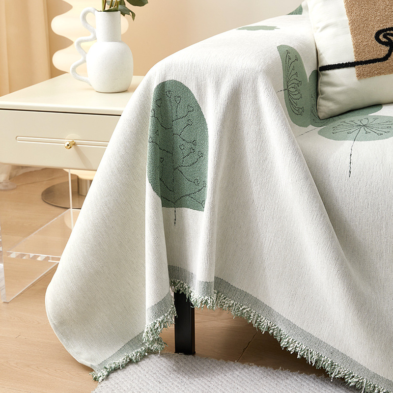 Prosop canapea chenille, model floral, pentru canapea modulară, stil modern minimalist, personalizare disponibilă