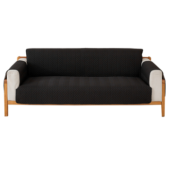 Husă canapea pentru două locuri | Poliester, model solid, stil minimalist, lavabilă în mașină