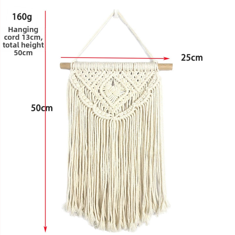 Bohemiško stilia gobelenas, poliesterio–medvilnės mišinys, rankų audimas, netolygus forma, pritaikymas prieinamas