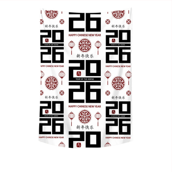 Stačiakampė gobelė, Kalėdinio stiliaus, 100% poliesteris, skaitmeninis šiluminis pernešimas, galima skalbti mašinoje