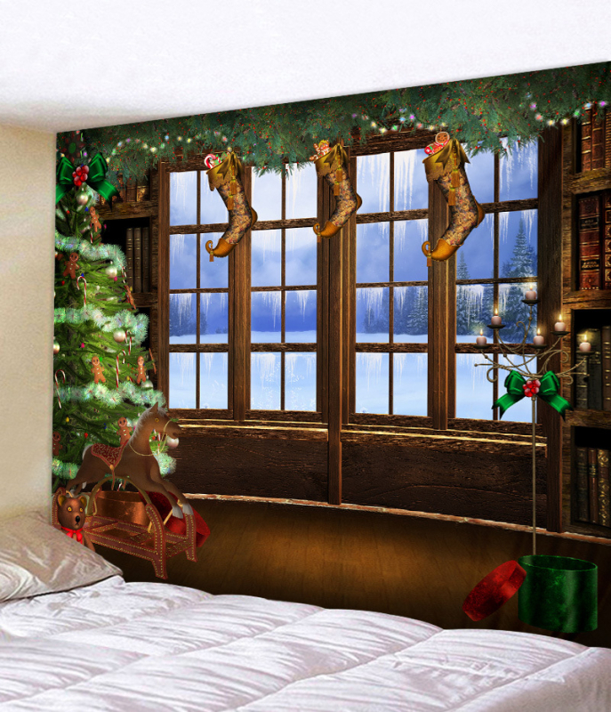 Gobelenas, 100% poliesteris, mašininis audimas, stačiakampio formos, peizažo raštas, skalbimas mašinoje, pritaikymas įmanomas