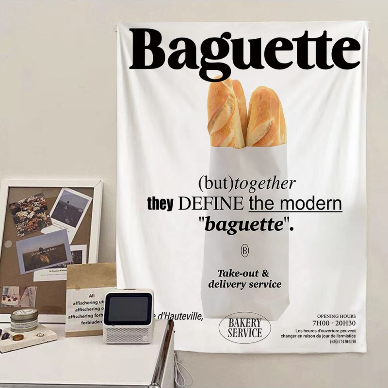 Korejos stiliaus sienos gobelenas su širdies raštu, iš pūkoto audinio su 41–50% poliesterio, skaitmeninis termotransferas