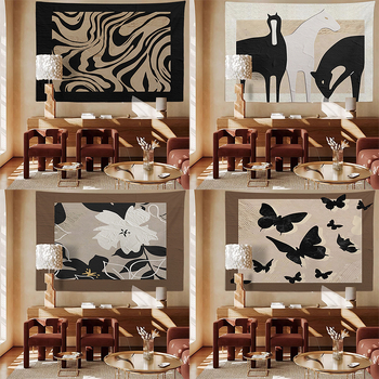 Fali gobelin - plüss anyag, fő szövet 100% poliészter, alsó réteg 30% gyapot, téglalap alakú, modern minimalist stílus, digitális hőtranszfer, motívum: rajzfilm/anime.