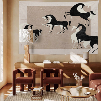 Fali gobelin - plüss anyag, fő szövet 100% poliészter, alsó réteg 30% gyapot, téglalap alakú, modern minimalist stílus, digitális hőtranszfer, motívum: rajzfilm/anime.