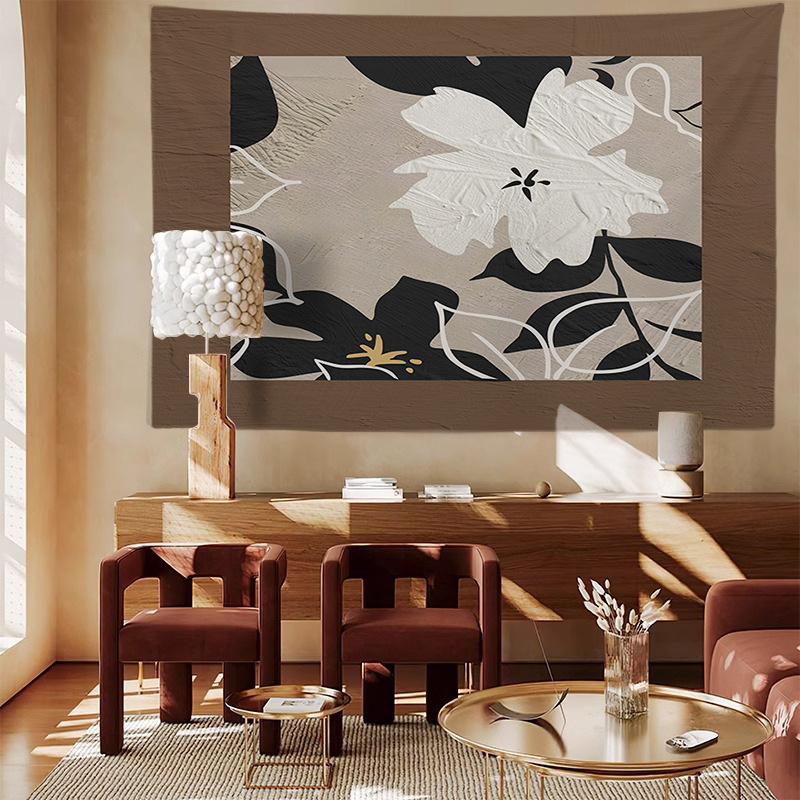 Fali gobelin - plüss anyag, fő szövet 100% poliészter, alsó réteg 30% gyapot, téglalap alakú, modern minimalist stílus, digitális hőtranszfer, motívum: rajzfilm/anime.