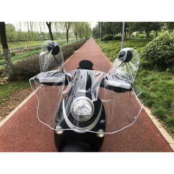 Nedz izturīgs priekšējais pārsegs elektriskajiem transportlīdzekļiem un motocikliem; centrālās paneļa aizsardzība; pastiprināts ūdensnecaurlaidīgs dizains