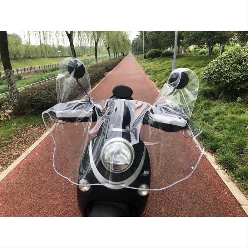 Nedz izturīgs priekšējais pārsegs elektriskajiem transportlīdzekļiem un motocikliem; centrālās paneļa aizsardzība; pastiprināts ūdensnecaurlaidīgs dizains