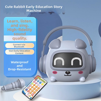 Vaikų išmanusis ankstyvosios edukacijos įrenginys pasakojimams — Bluetooth, nuotolinio valdymo pultas, įkraunama, muzika; plastikinis korpusas; amžius 0–3 metai