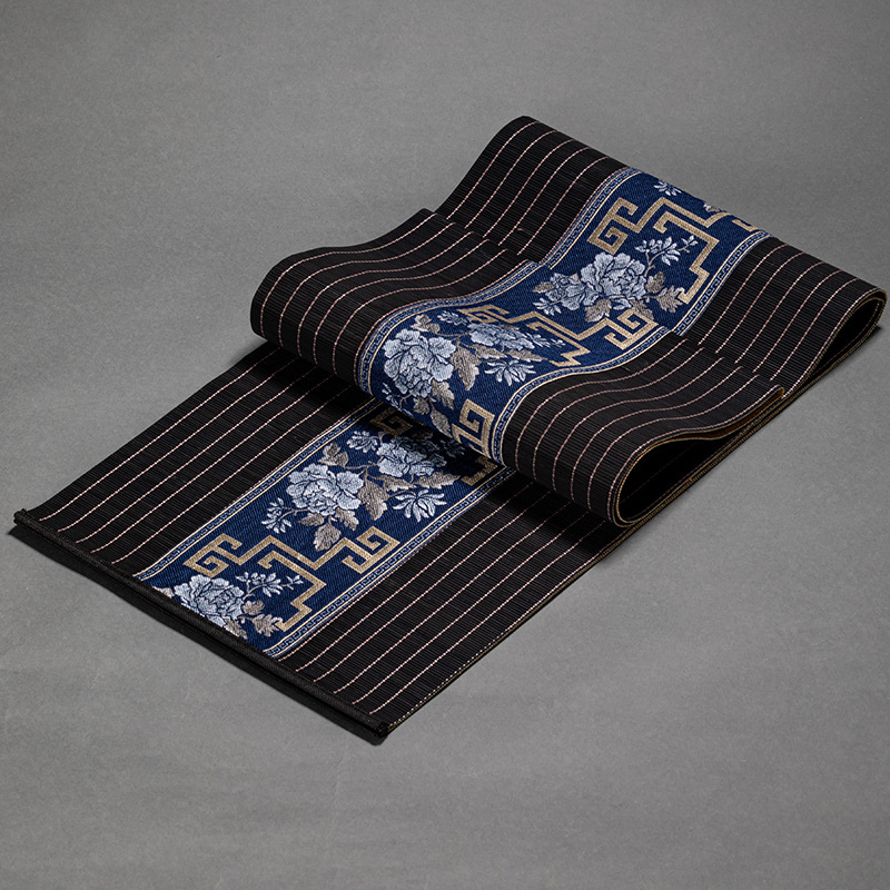 Bambusni stolni runner za čaj – zen stil, novi kineski stil, jacquard tkanina, 90% bambusa, 10% poliester