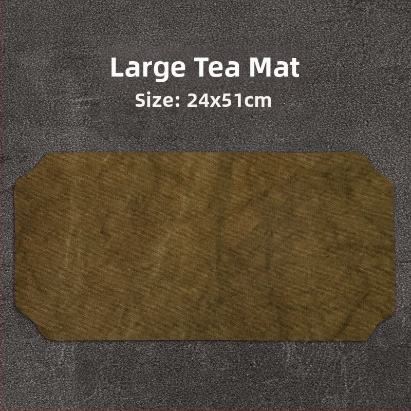 Πατάκι τσαγιού για τελετή, χειροποίητο, διπλό στρώμα, αδιάβροχο, καμβάς και λινό