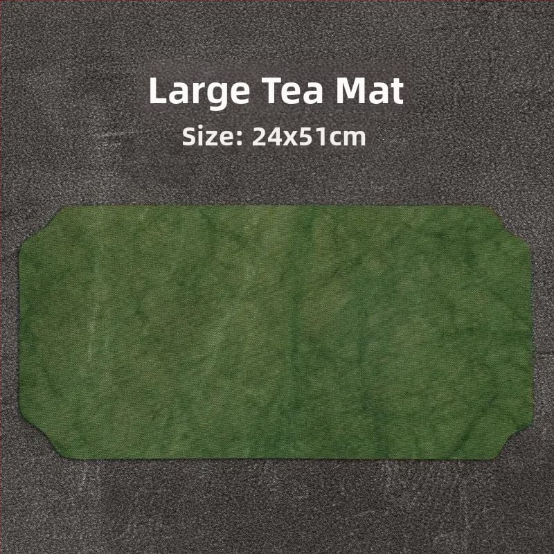 Πατάκι τσαγιού για τελετή, χειροποίητο, διπλό στρώμα, αδιάβροχο, καμβάς και λινό