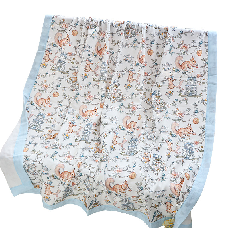 Kūdikio pledas iš bambukų pluošto, keturių sluoksnių, kvėpuojantis ir prakaitą sugeriantis, skirta naujagimiams vasarą