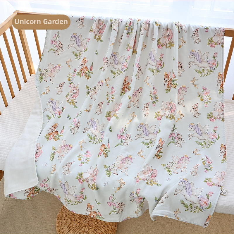 Kūdikio pledas iš bambukų pluošto, keturių sluoksnių, kvėpuojantis ir prakaitą sugeriantis, skirta naujagimiams vasarą