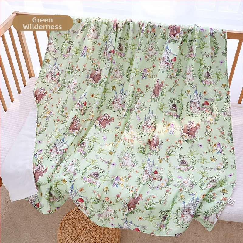 Kūdikio pledas iš bambukų pluošto, keturių sluoksnių, kvėpuojantis ir prakaitą sugeriantis, skirta naujagimiams vasarą