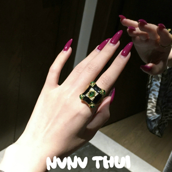 Nvnv thui brățară geometrică cu zirconiu cubic sintetic, micro-setare, stil palat