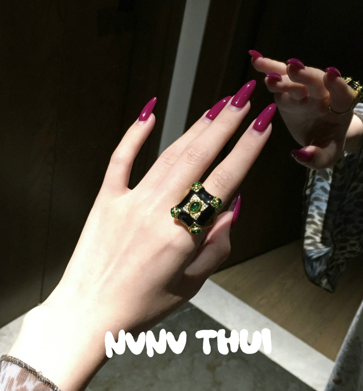 Nvnv thui brățară geometrică cu zirconiu cubic sintetic, micro-setare, stil palat