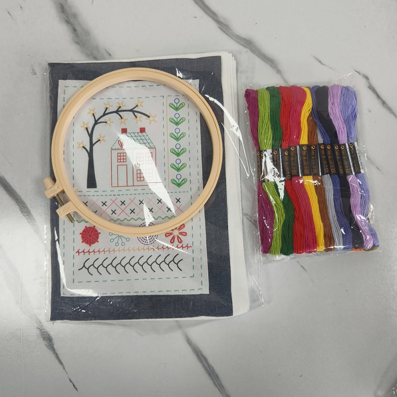 Keresztszemes hímzés kezdő készlet – vászon anyag, testreszabható, modern minimalist stílus, Európa és Amerika számára.