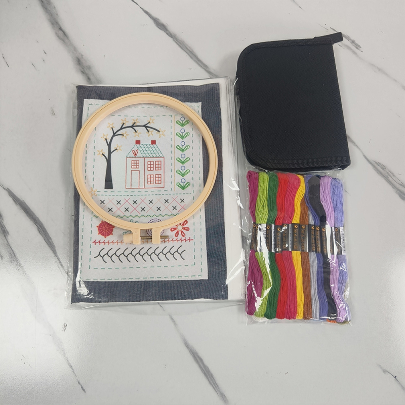 Keresztszemes hímzés kezdő készlet – vászon anyag, testreszabható, modern minimalist stílus, Európa és Amerika számára.