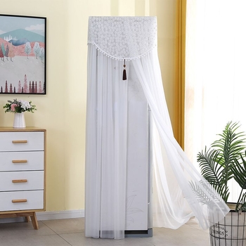 Spintelės tipo vertikalus oro kondicionieriaus dulkių dangtis, poliesteris, šiaurinis stilius, suderinamas su Gree/Midea/Haier