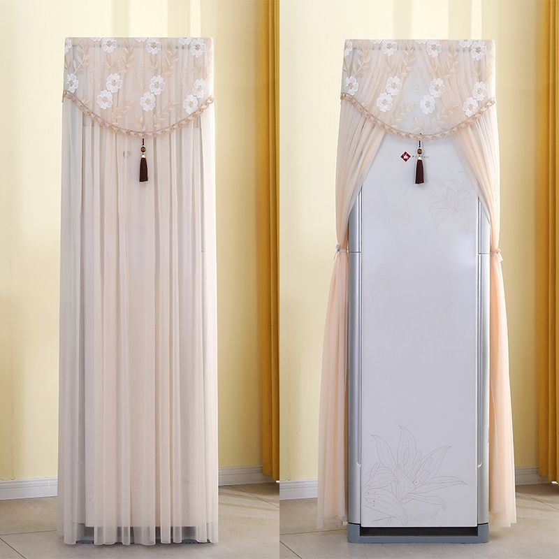 Spintelės tipo vertikalus oro kondicionieriaus dulkių dangtis, poliesteris, šiaurinis stilius, suderinamas su Gree/Midea/Haier