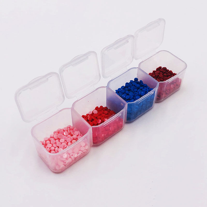 Dijamanto paveikslų įrankių saugojimo dėžutė, 64 tinkleliai, peizažo raštas, šiuolaikinis minimalistinis