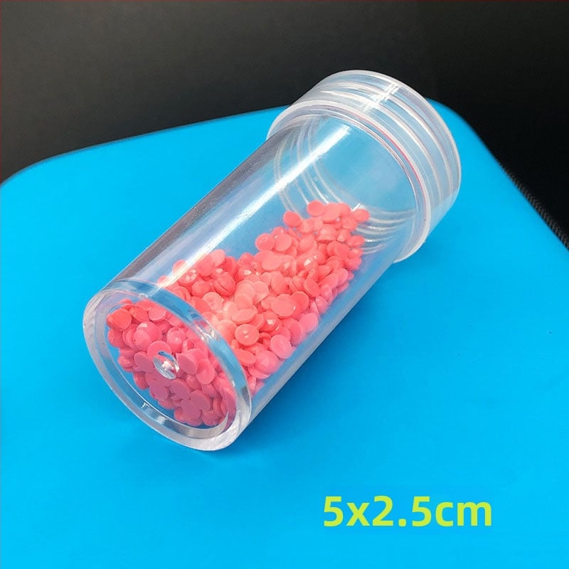 Dijamanto paveikslų įrankių saugojimo dėžutė, 64 tinkleliai, peizažo raštas, šiuolaikinis minimalistinis