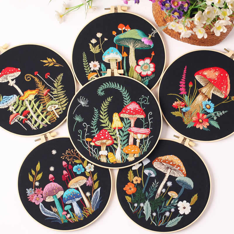 Pastoralinės kryžminio siuvinėjimo komplektas — medvilnės ir lino audinys, animacinis motyvas, pradedantiesiems DIY siuvinėjimas