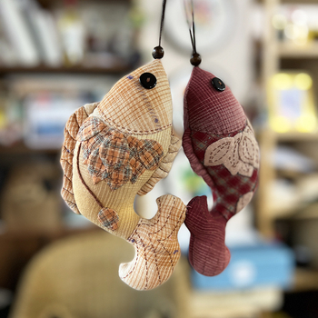 Patchwork žuvies pakabukas rinkinys, animacinis kryžminis siuvinėjimas, siuvinėjimo rinkinys gyvenamosios patalpos/vaikų kambario dekoravimui