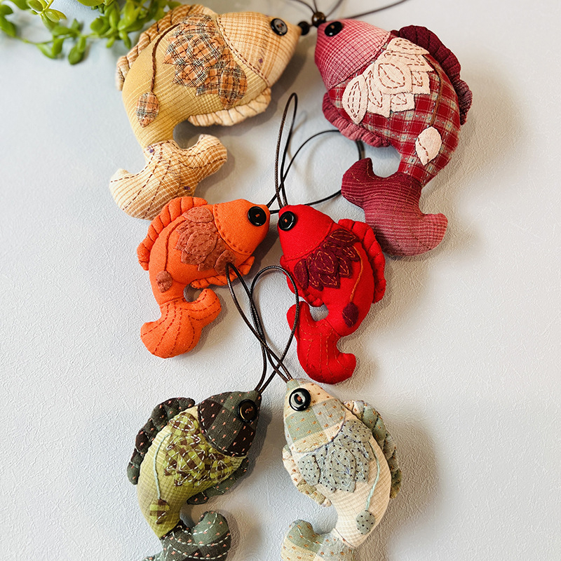Patchwork žuvies pakabukas rinkinys, animacinis kryžminis siuvinėjimas, siuvinėjimo rinkinys gyvenamosios patalpos/vaikų kambario dekoravimui