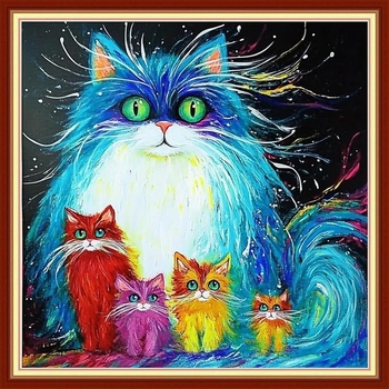 Meng linmei Tájkép Keresztszemes Készlet – 11CT Pamut Anyag