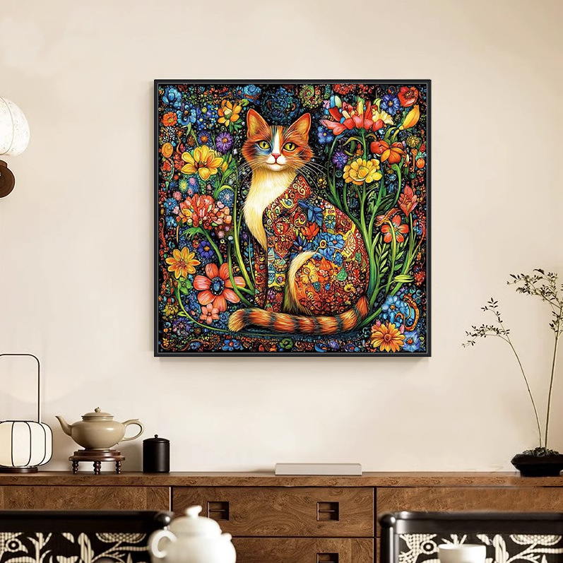 Meng linmei Tájkép Keresztszemes Készlet – 11CT Pamut Anyag