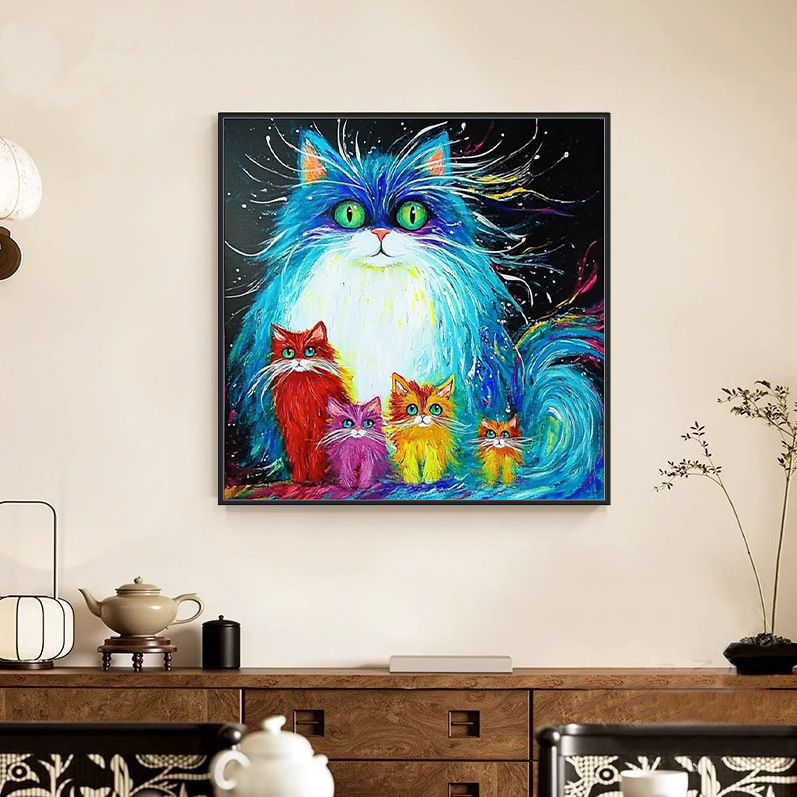 Meng linmei Tájkép Keresztszemes Készlet – 11CT Pamut Anyag