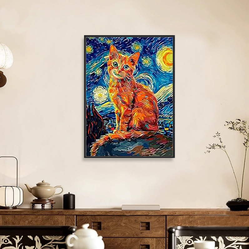 Meng linmei Tájkép Keresztszemes Készlet – 11CT Pamut Anyag