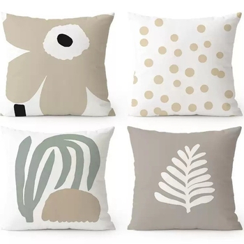 Μαξιλαροθήκη • μοντέρνο μινιμαλιστικό ύφος • γεωμετρική αφαιρεση • υλικό: κοντό φλίς • για σαλόνι