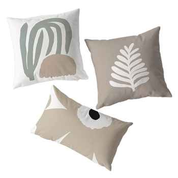 Μαξιλαροθήκη • μοντέρνο μινιμαλιστικό ύφος • γεωμετρική αφαιρεση • υλικό: κοντό φλίς • για σαλόνι