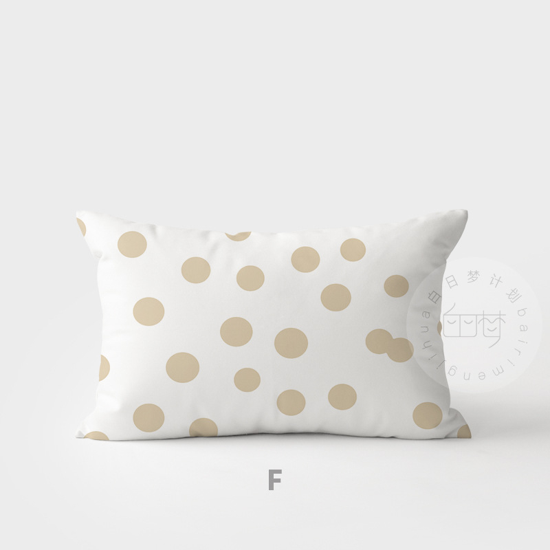 Μαξιλαροθήκη • μοντέρνο μινιμαλιστικό ύφος • γεωμετρική αφαιρεση • υλικό: κοντό φλίς • για σαλόνι