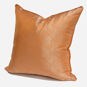 Navlaka za jastuk s narančastim geometrijskim uzorkom, kvadratna serija, moderni minimalistički stil (Materijal: Mješavina; Uzorak: Geometrijski apstraktan; Prilagodba: Da; Otisak logotipa: Da; Serija: Square pillow series)