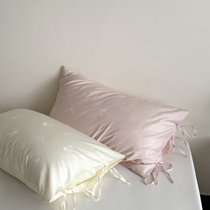 Комплект от две калъфки за възглавници, 100S памук с дълги влакна, жакардова тъкан, реактивно боядисани, стил лайт лукс