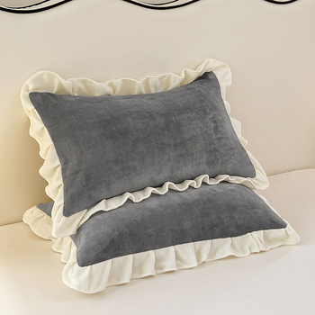 Feță de pernă din fibre de poliester, vopsire reactiva, țesătură 40 fire, stil modern minimalist