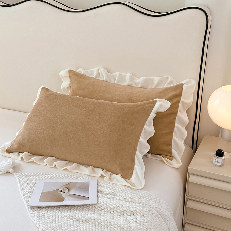 Feță de pernă din fibre de poliester, vopsire reactiva, țesătură 40 fire, stil modern minimalist