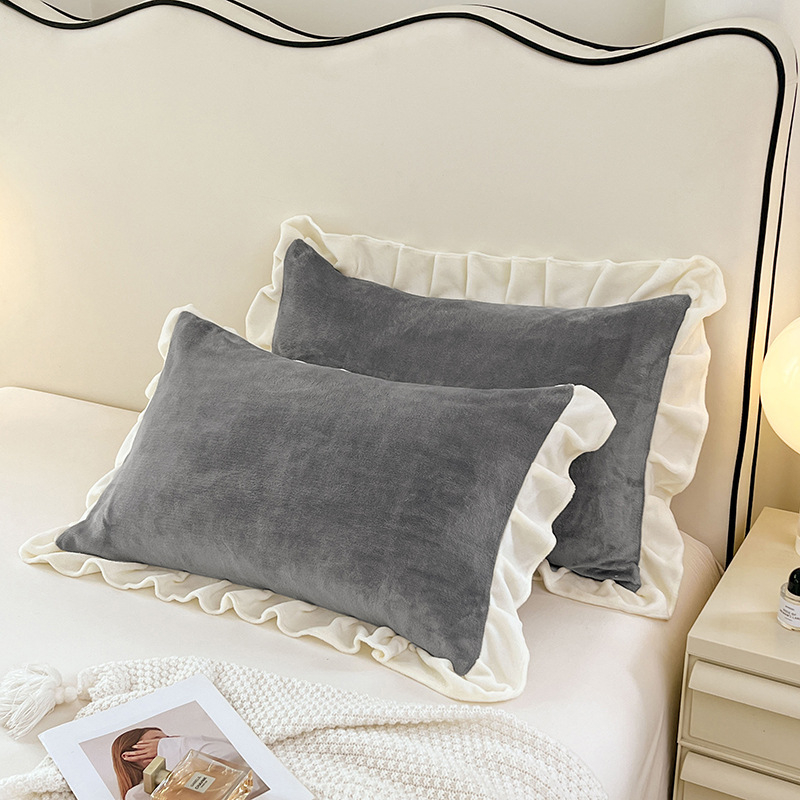 Feță de pernă din fibre de poliester, vopsire reactiva, țesătură 40 fire, stil modern minimalist