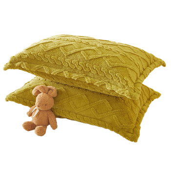 Set huse de pernă | catifea poliesterică, căptușeală fleece | imprimare și vopsire reactive | stil modern minimalist