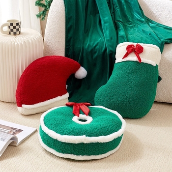 Perne decorative pentru canapea cu husă din pluș, nucleu interior și umplutură PP bumbac, model festiv, stil desen animat