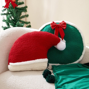 Perne decorative pentru canapea cu husă din pluș, nucleu interior și umplutură PP bumbac, model festiv, stil desen animat