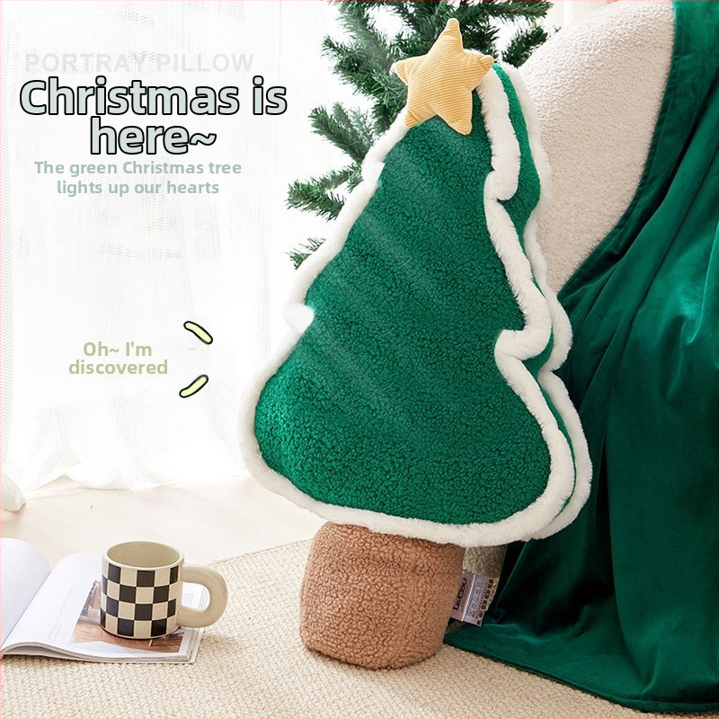 Perne decorative pentru canapea cu husă din pluș, nucleu interior și umplutură PP bumbac, model festiv, stil desen animat