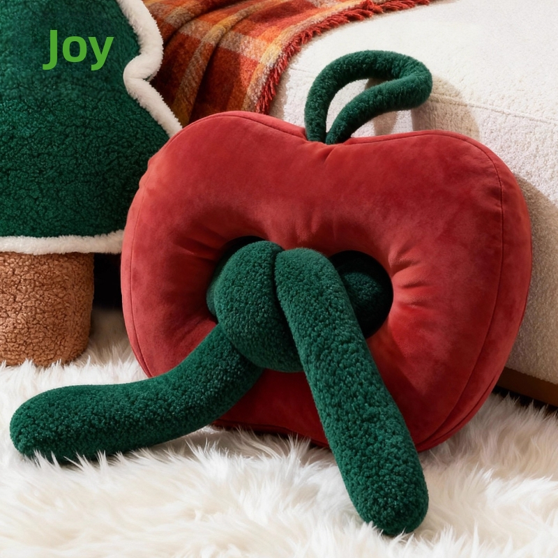 Perne decorative pentru canapea cu husă din pluș, nucleu interior și umplutură PP bumbac, model festiv, stil desen animat