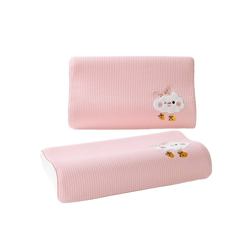 Husă de pernă pentru copii din bumbac tricotat, cu broderie și vopsire reactive