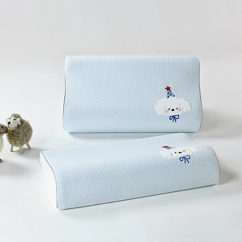 Husă de pernă pentru copii din bumbac tricotat, cu broderie și vopsire reactive