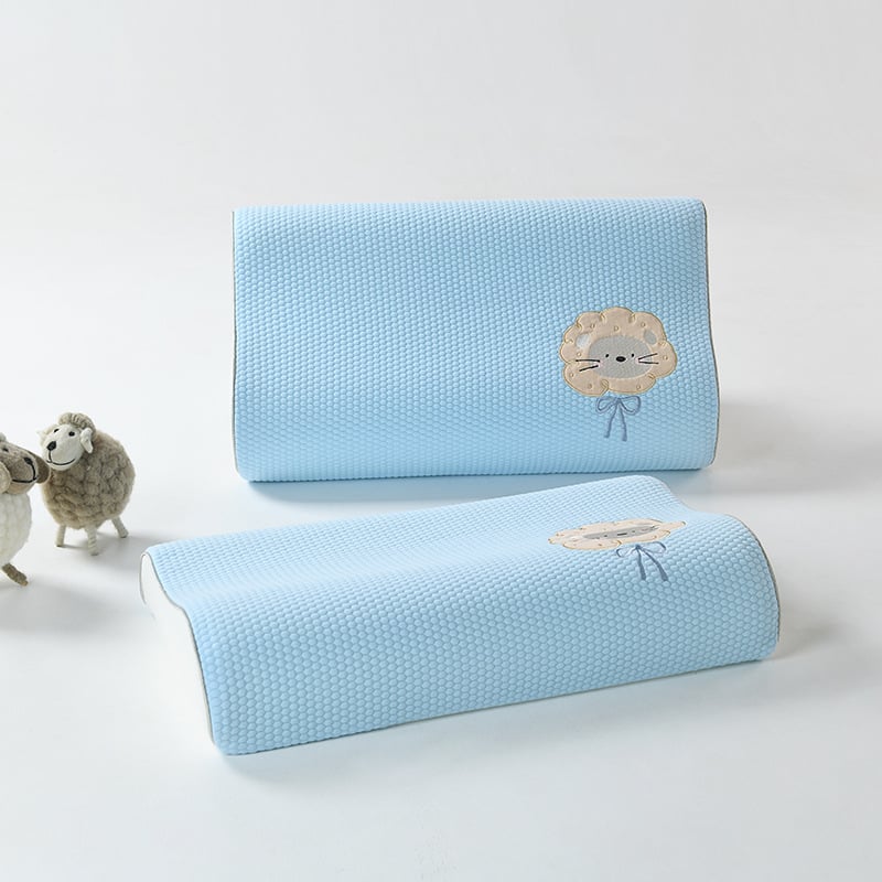 Husă de pernă pentru copii din bumbac tricotat, cu broderie și vopsire reactive