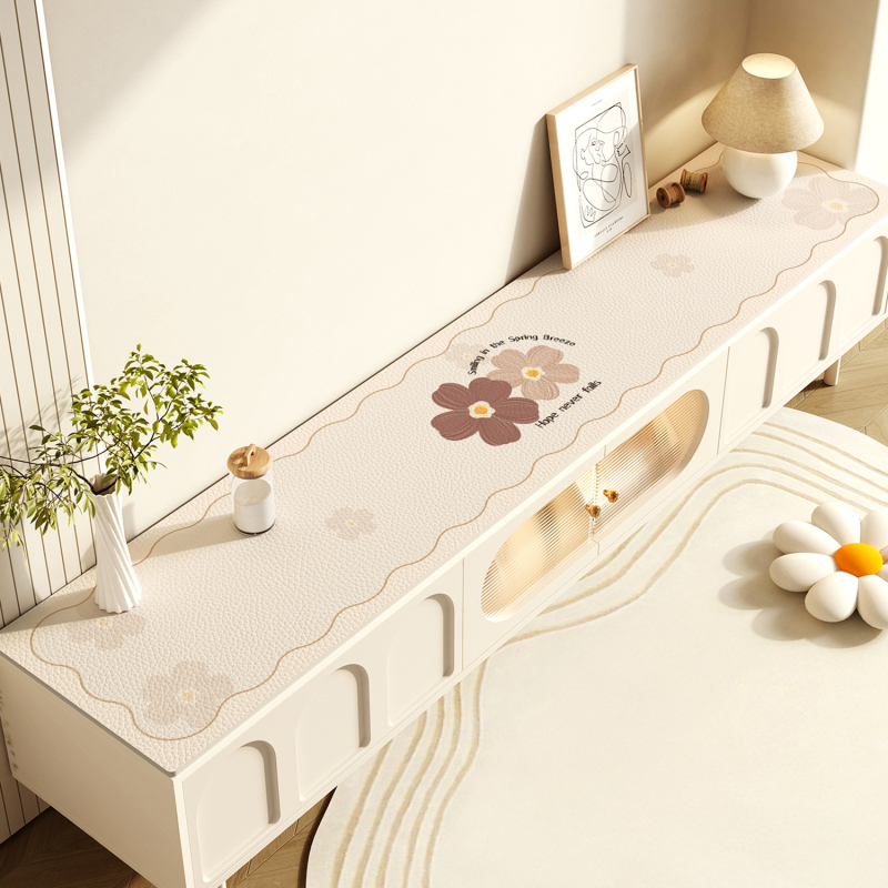 Δερμάτινο ορθογώνιο τραπεζομάντηλο, αδιάβροχο, αντιολισθητικό, ανθεκτικό στη σκόνη και στο λάδι, μοντέρνα μινιμαλιστική αισθητική, μοτίβα: ρίγες, γεωμετρικό, houndstooth, τετράγωνο